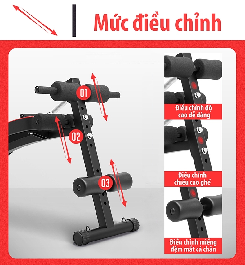 (ẢNH THẬT & VIDEO)BG - Ghế tập bụng cong muse Mẫu Su-119