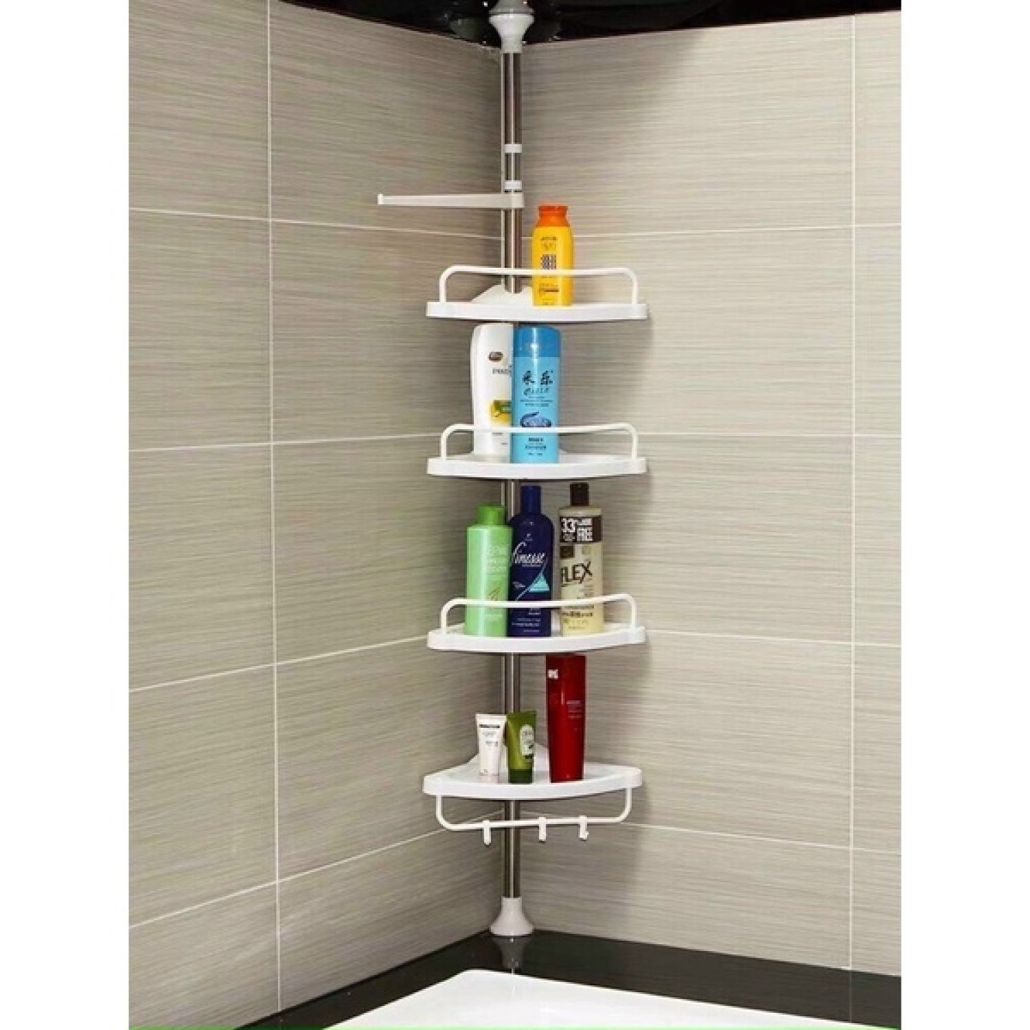 Kệ góc rút 4 tầng để đồ nhà tắm