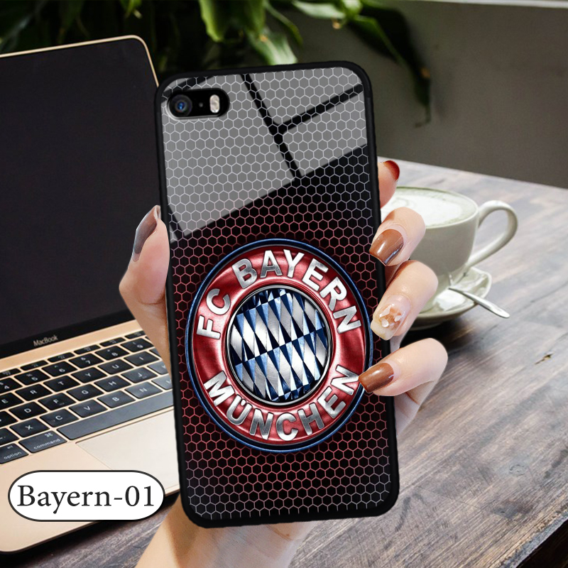 Ốp kính 3D IPHONE 5 - in biểu tượng đội bóng