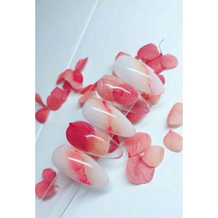 Hoa khô lụa cánh to trang trí móng, hoa khô lụa ẩn gel/bột MOON NAIL