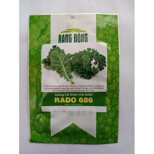 5gram hạt giống cải xoăn