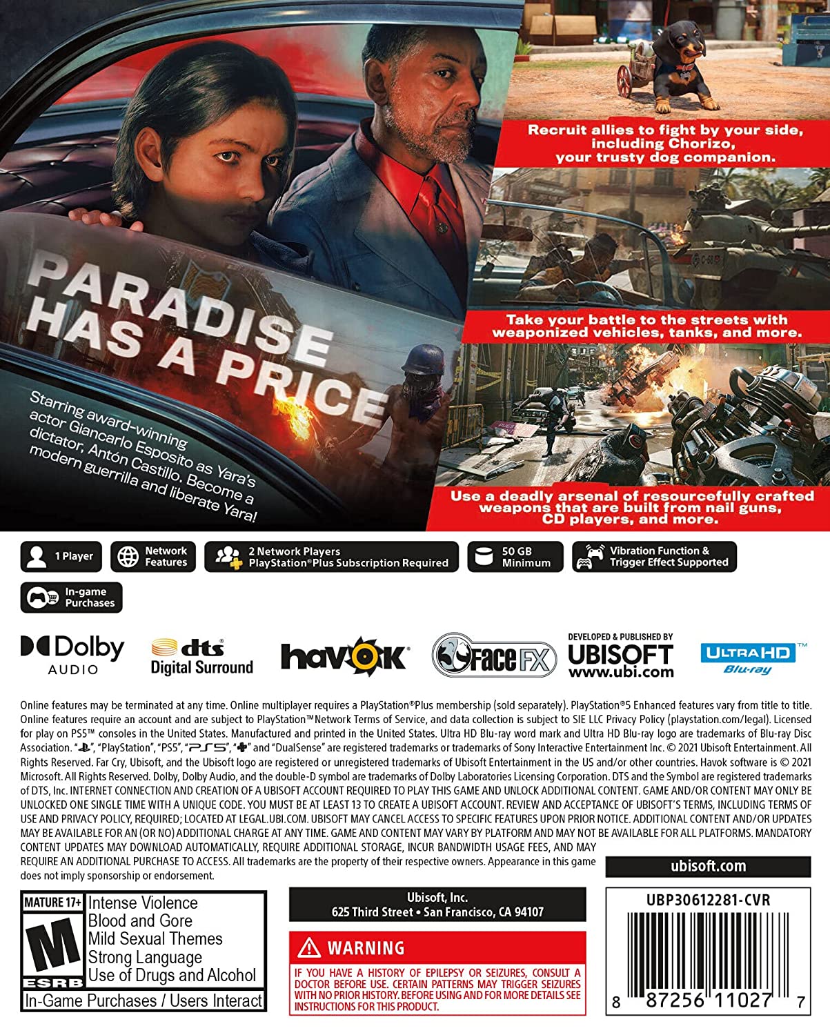 [US] Đĩa game Far Cry 6 - PS5