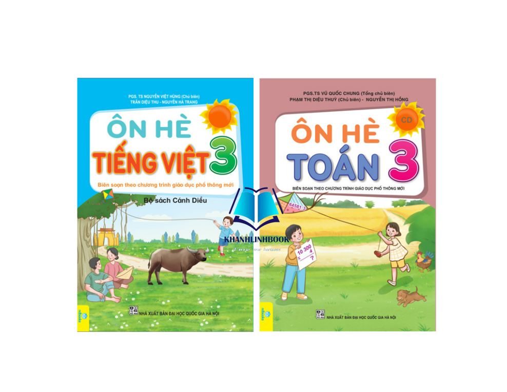 Sách - combo ôn hè toán + tiếng việt lớp 3 cánh diều