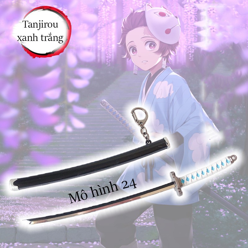 Mô hình móc khóa KIMETSU NO YAIBA Demon Slayer Nichirin nichirinto Tanjirou anime các Trụ cột