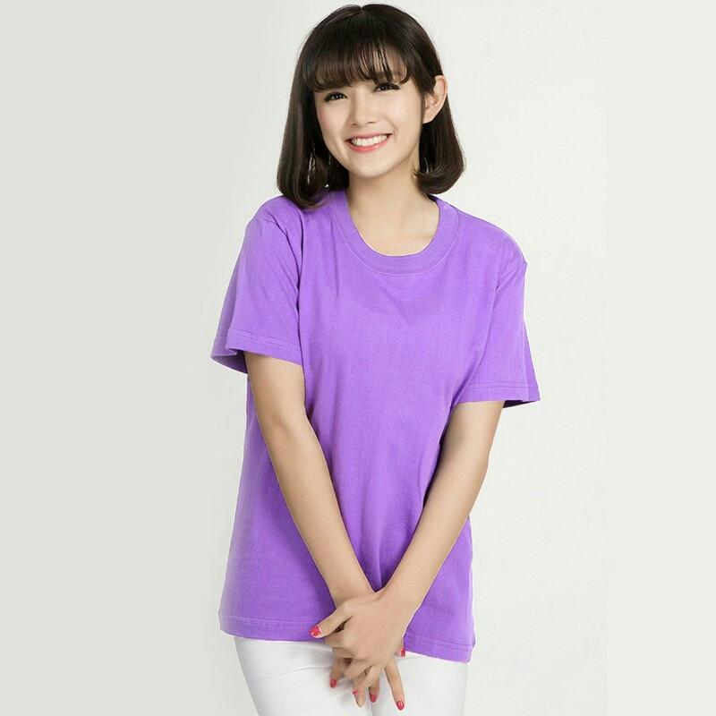 Áo thun trơn cổ tròn nữ đủ màu