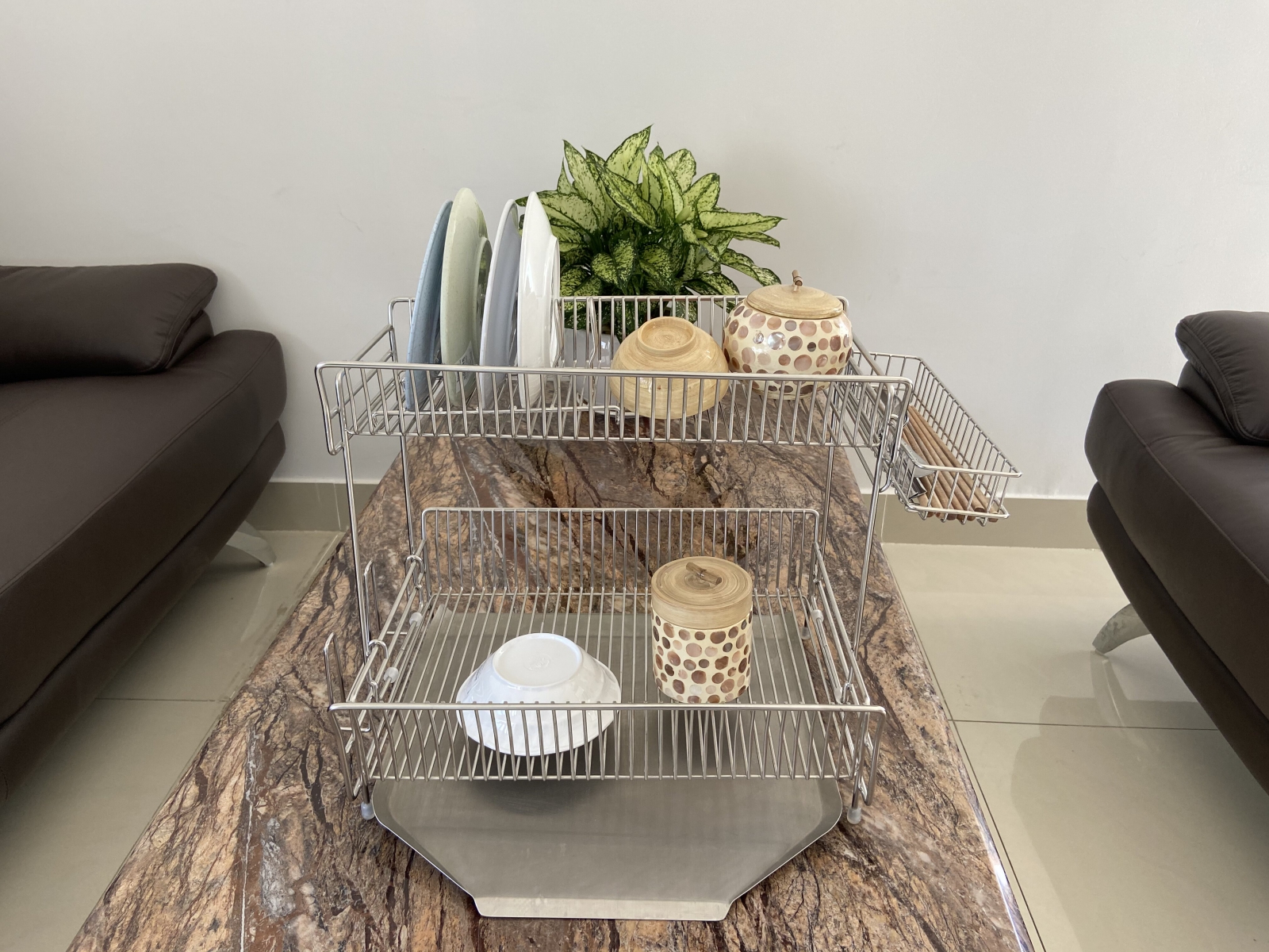Kệ Chén Bát Diana 2 Tầng DaiJin Cao Cấp