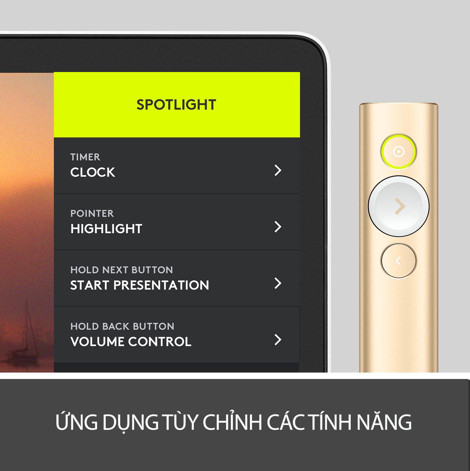 Bút trình chiếu Logitech Spotlight Xám