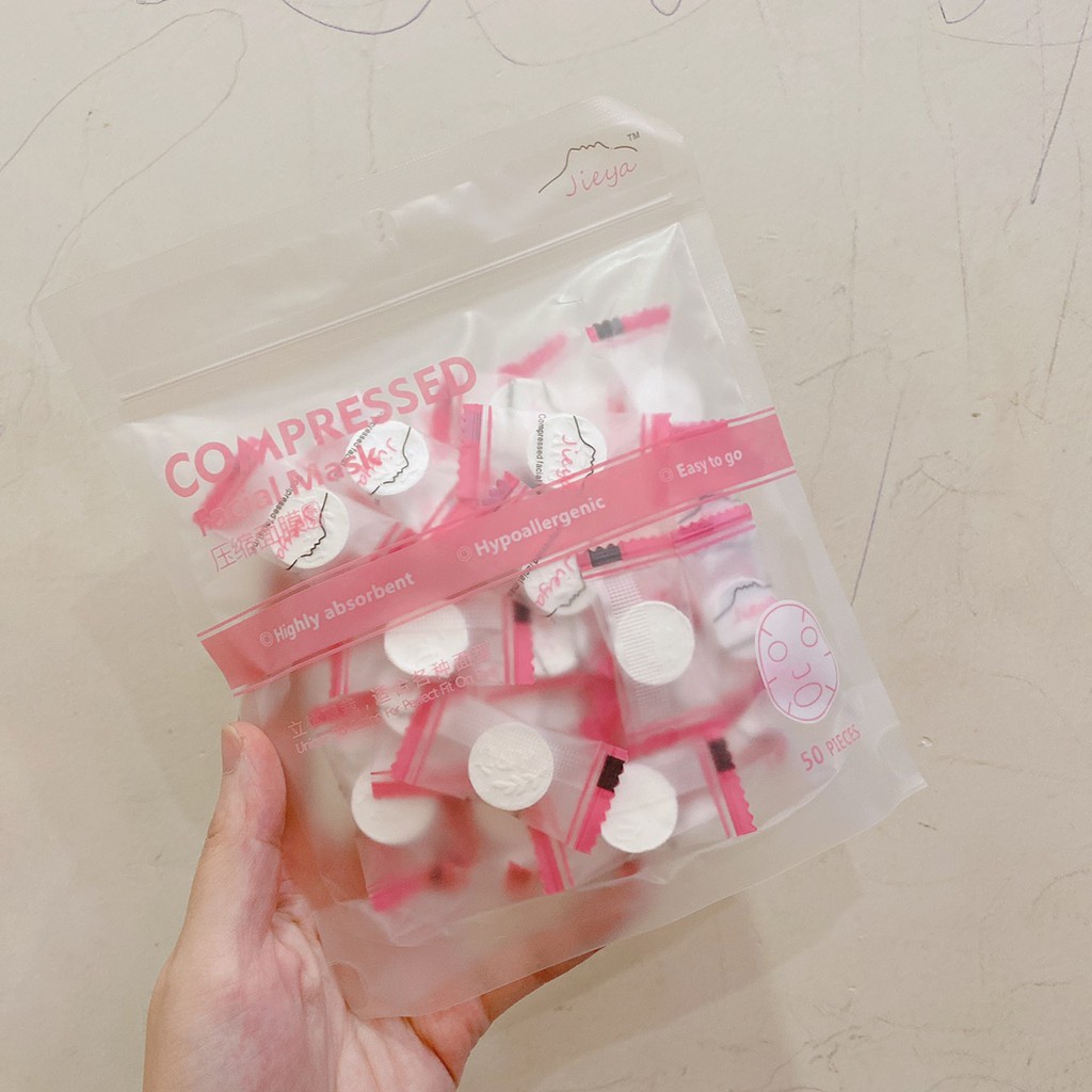 [HCM]Gói 50 viên mặt nạ nén Jieya