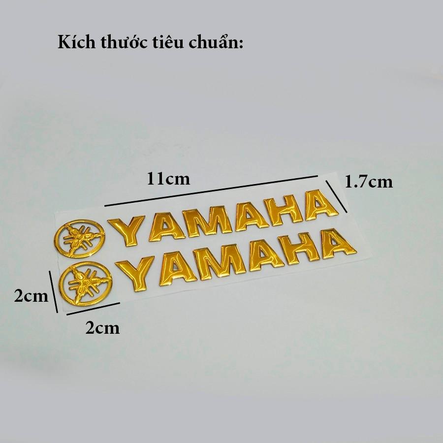 Bộ 2 tem YAMAHA 3D Nổi - Vindecal BD
