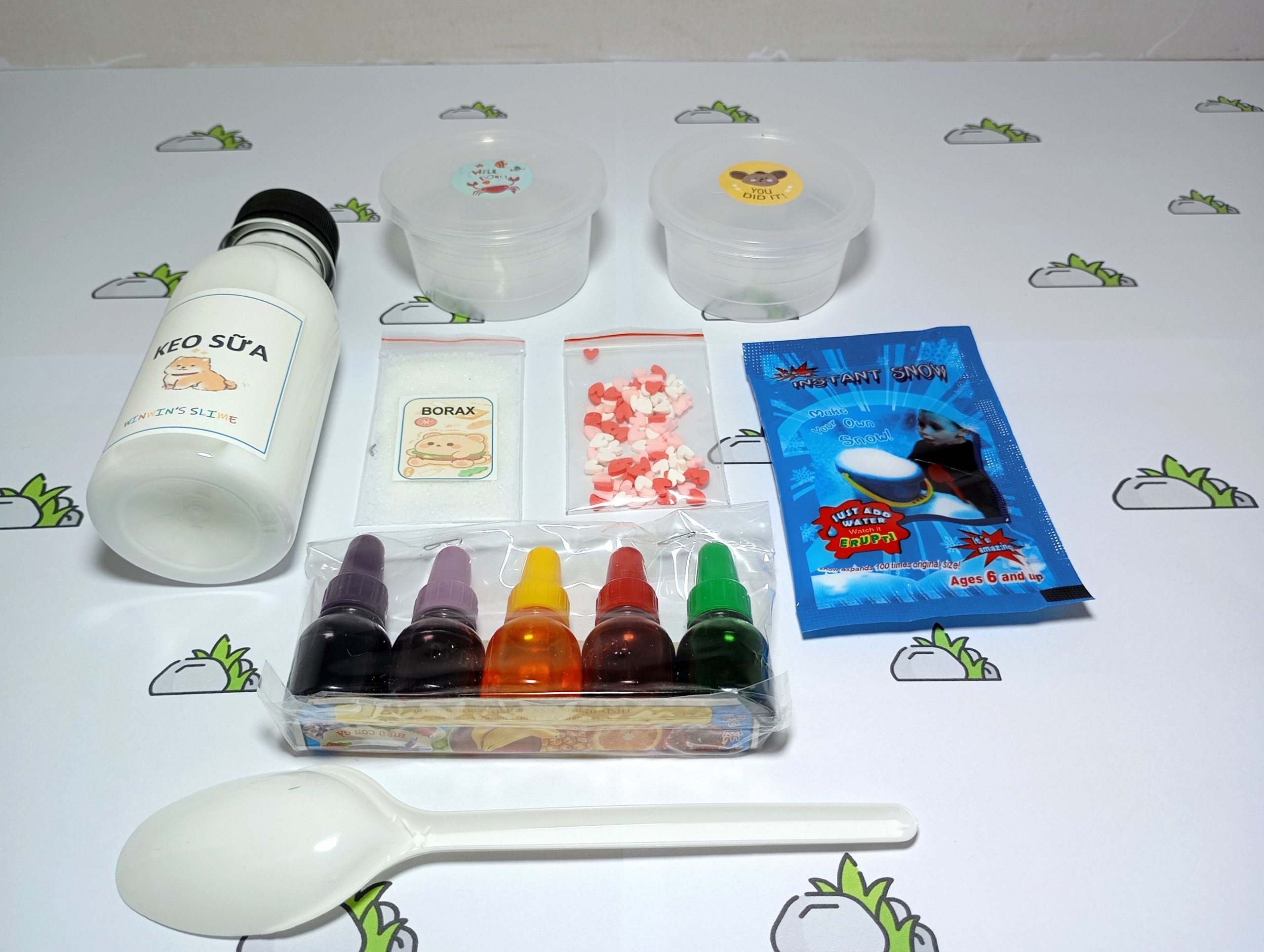 (BK21) BỘ KIT SLIME MÂY - DỤNG CỤ LÀM SLIME MÂY (CLOUD SLIME)