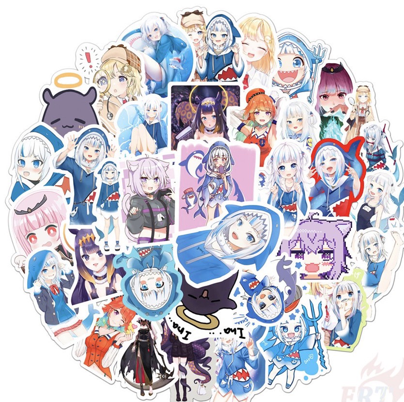 Set 30-60 Sticker Gawr Gura - Hololive