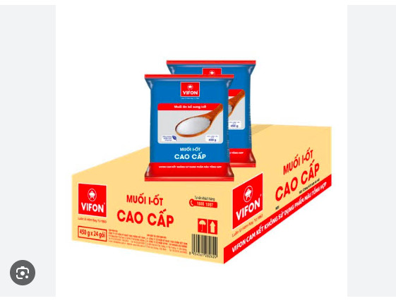 Muối I-Ốt Cao Cấp Vifon 950gr