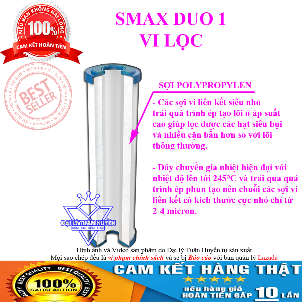 Bộ 3 lõi lọc Karofi xử lý nước cứng ( Nước nhiễm đá vôi)