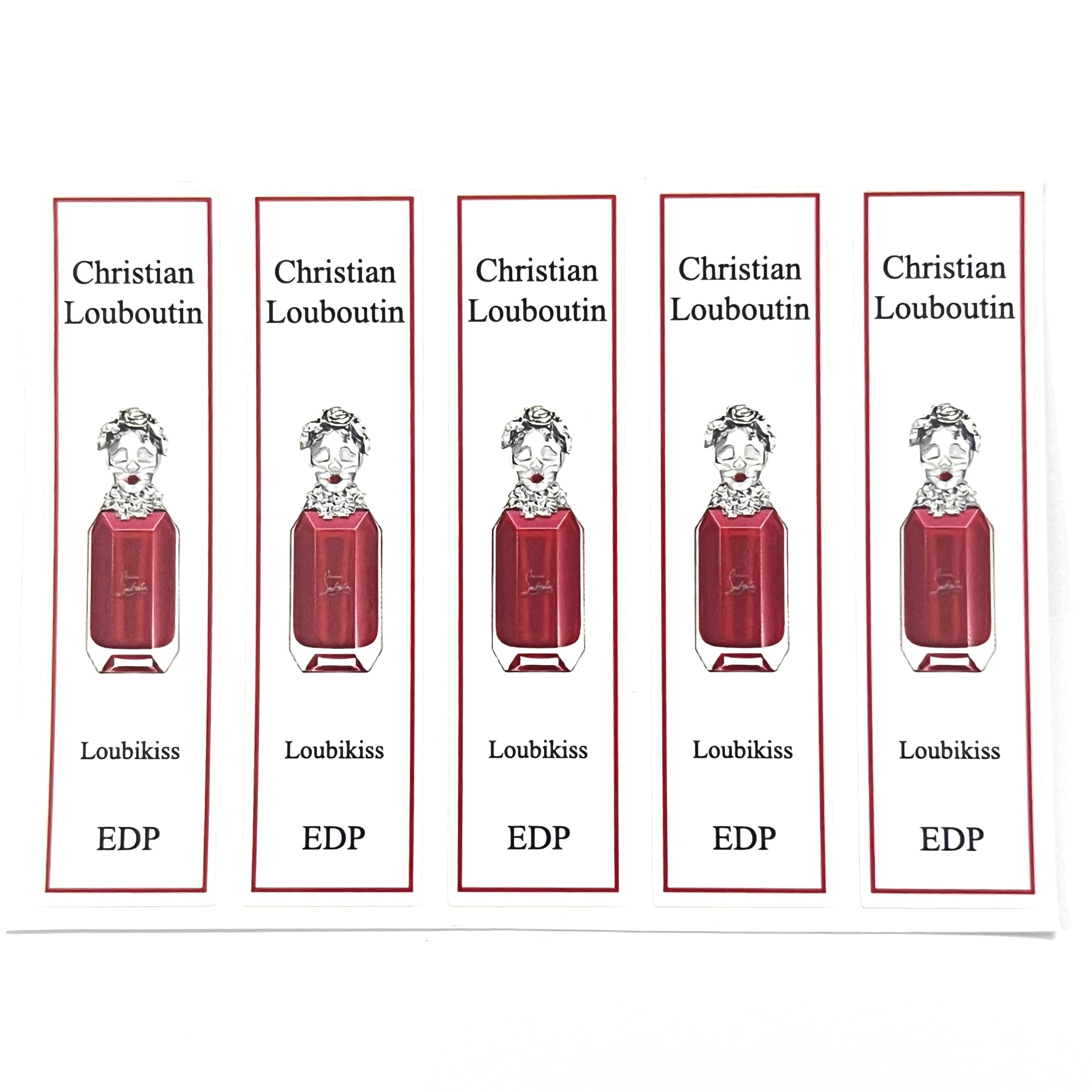 Combo 10 PCs Christian louwatin perfume bottle sticker for full range bottle