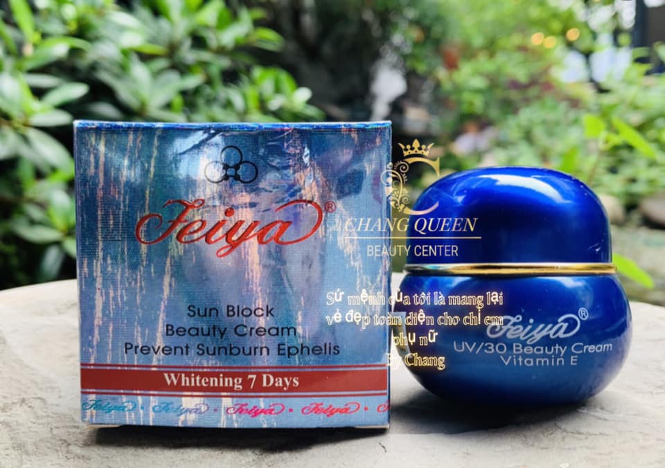 Kem dưỡng trắng da có chống nắng feiya sun block beauty cream 15g 12006