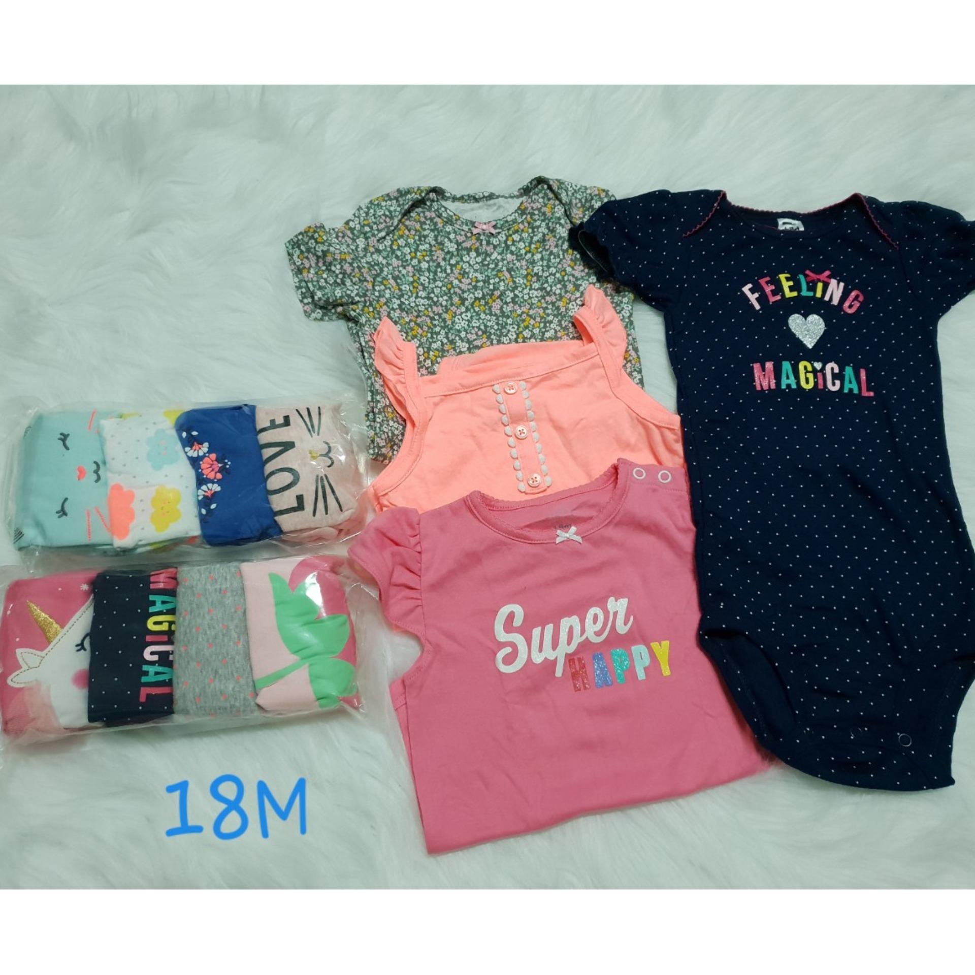 Set 5 áo liền quần bé gái