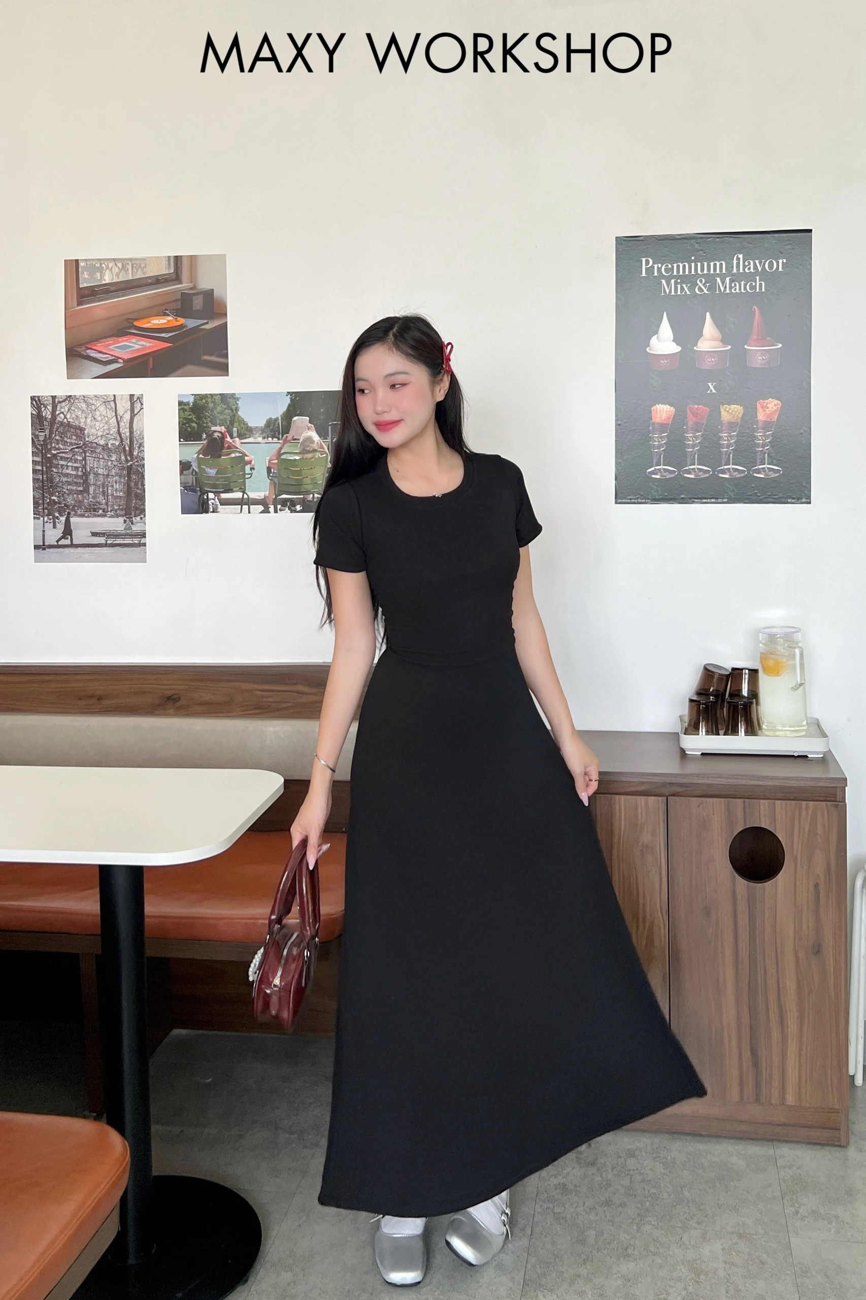 Đầm thắt dây chéo lưng Cross Back Dress Maxy Workshop