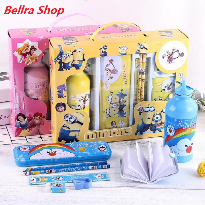 Hộp Dụng Cụ Học Tập 8 Món Cho Bé  Dễ Thương  - BDDHT08