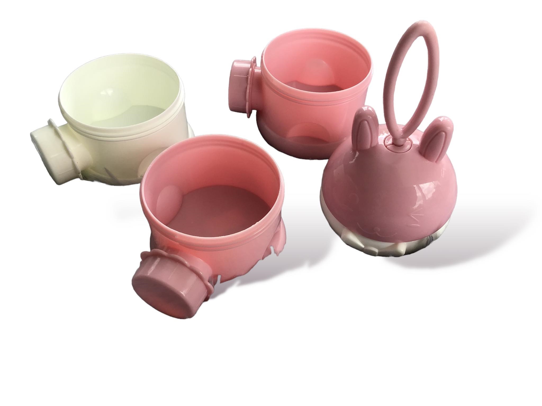 Hộp chia 3 ngăn đựng sữa bột , thức ăn cho bé