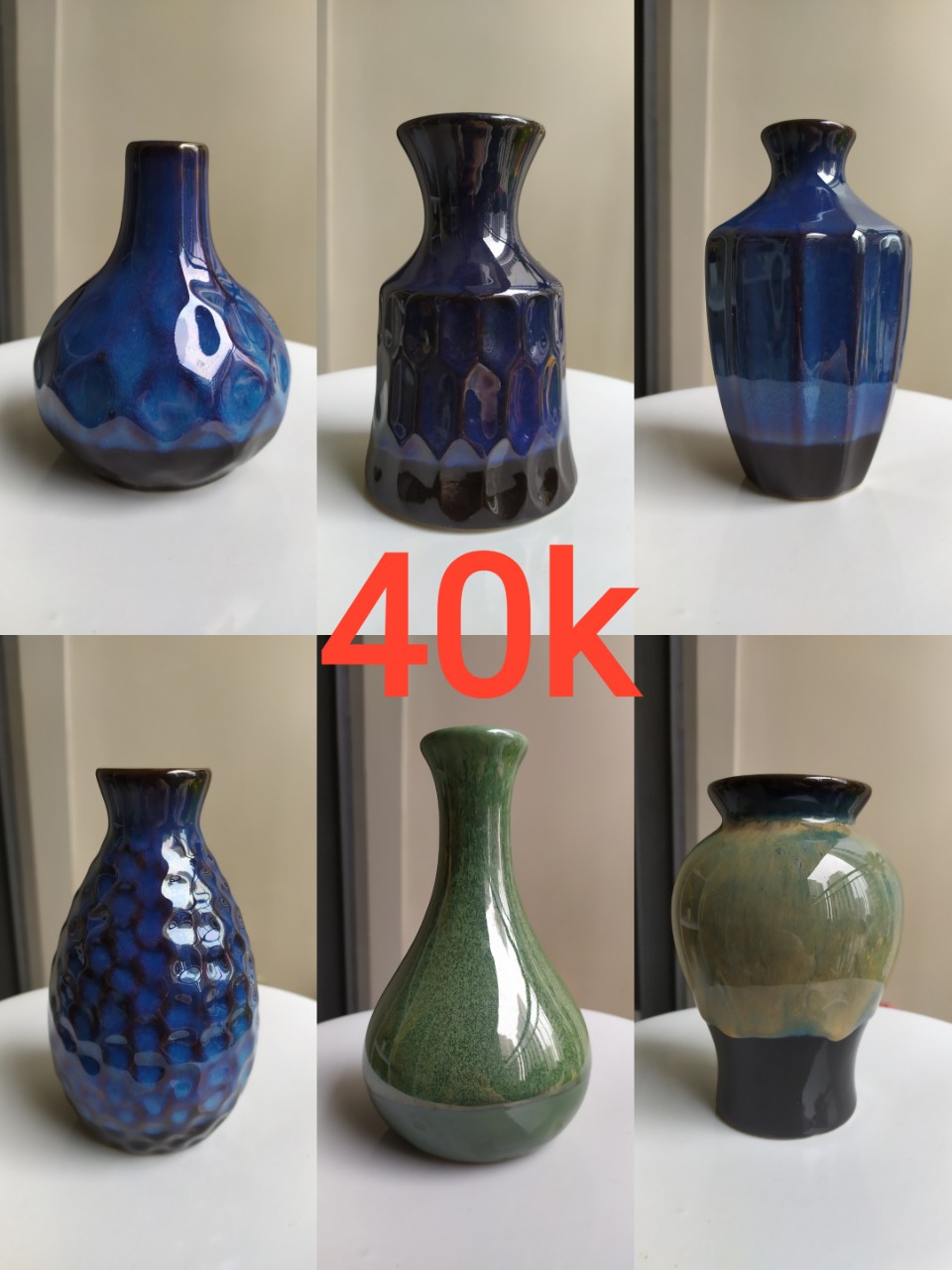 [20 MẪU MỚI] LỌ HOA MINi  DECOR - MEN HOẢ BIẾN - GỐM SỨ BÁT TRÀNG