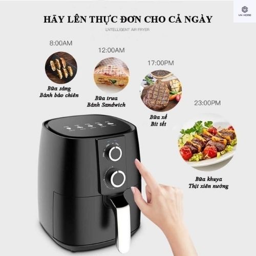 Nckd, nồi chiên không dàu 6l, nồi chiên không dầu Camel dung tích 6 lit, bảo hành 12 tháng