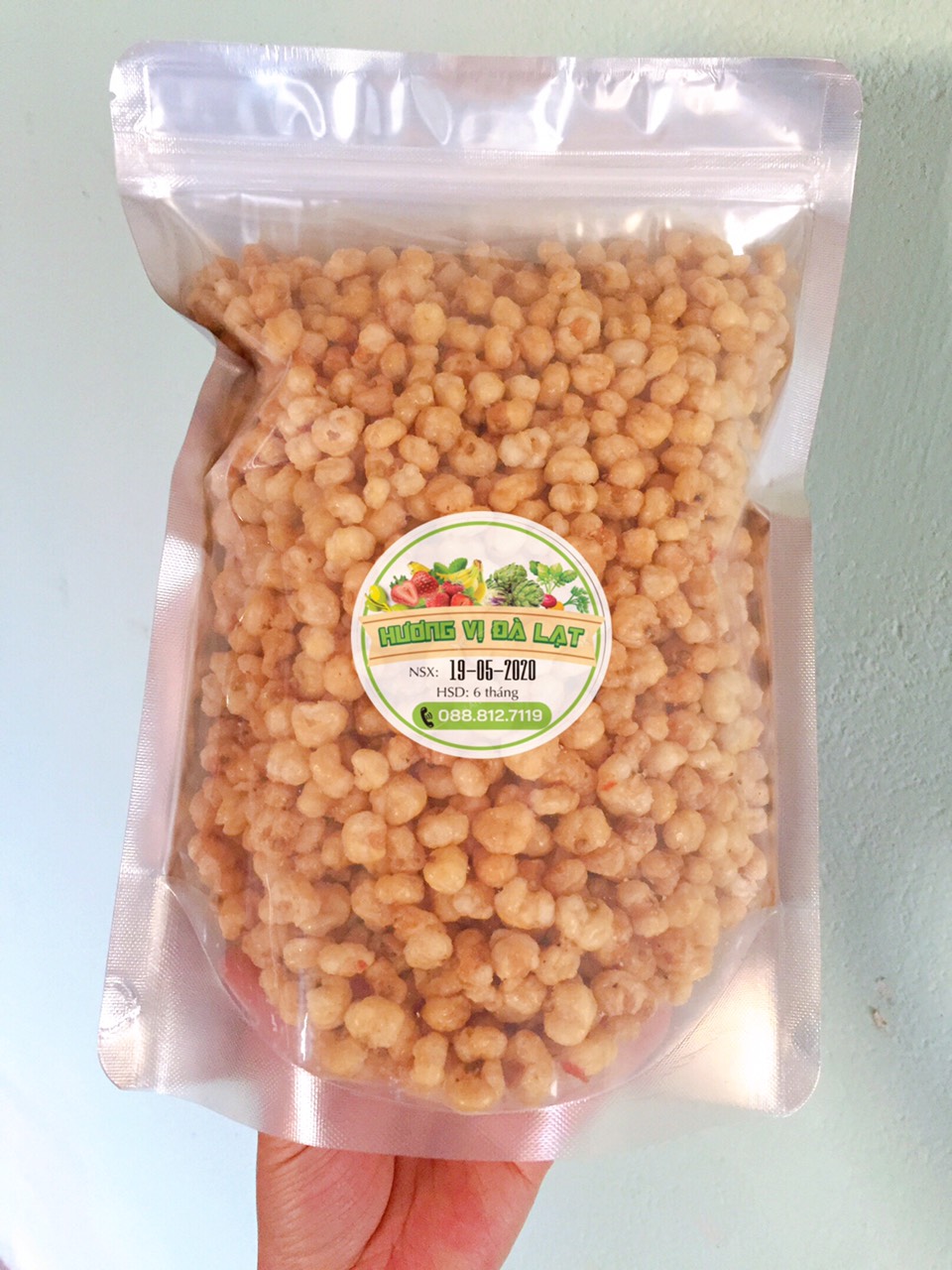 1KG Bắp sấy tỏi ớt (giòn - ngon - đậm vị) - đặc sản Đà Lạt