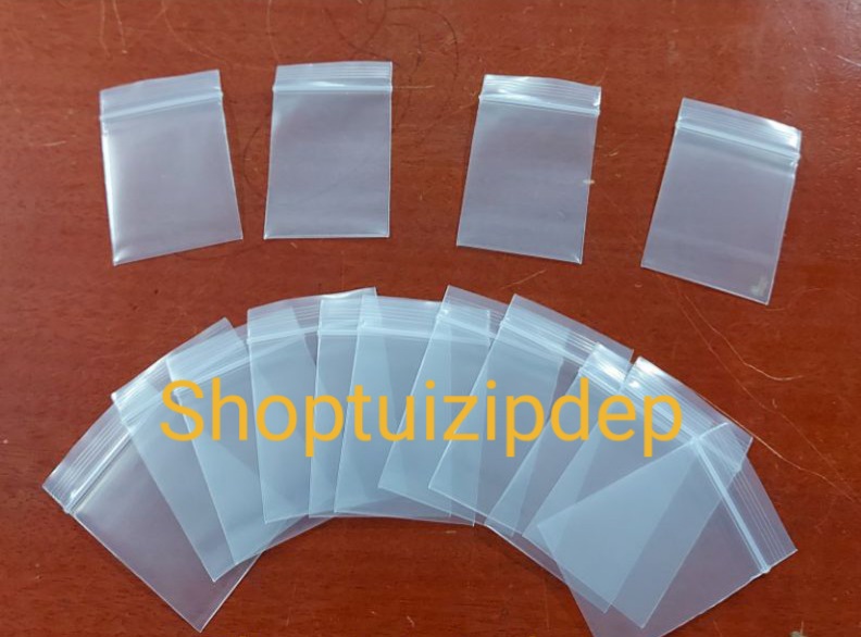 combo 100 cái TÚI ZIP VIỀN TRẮNG nhiều size