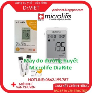 Máy đo đường huyết Microlife DiaRite 3 TRONG 1 hàng chính hãng Thuỵ Sĩ- Đo đường huyết, mỡ máu Cholesterol, Acid Uric GÚT tại nhà chính xác chỉ trong 5 giây, giúp kiểm soát tốt, phòng tránh biến chứng, bảo hành 12 tháng thumbnail