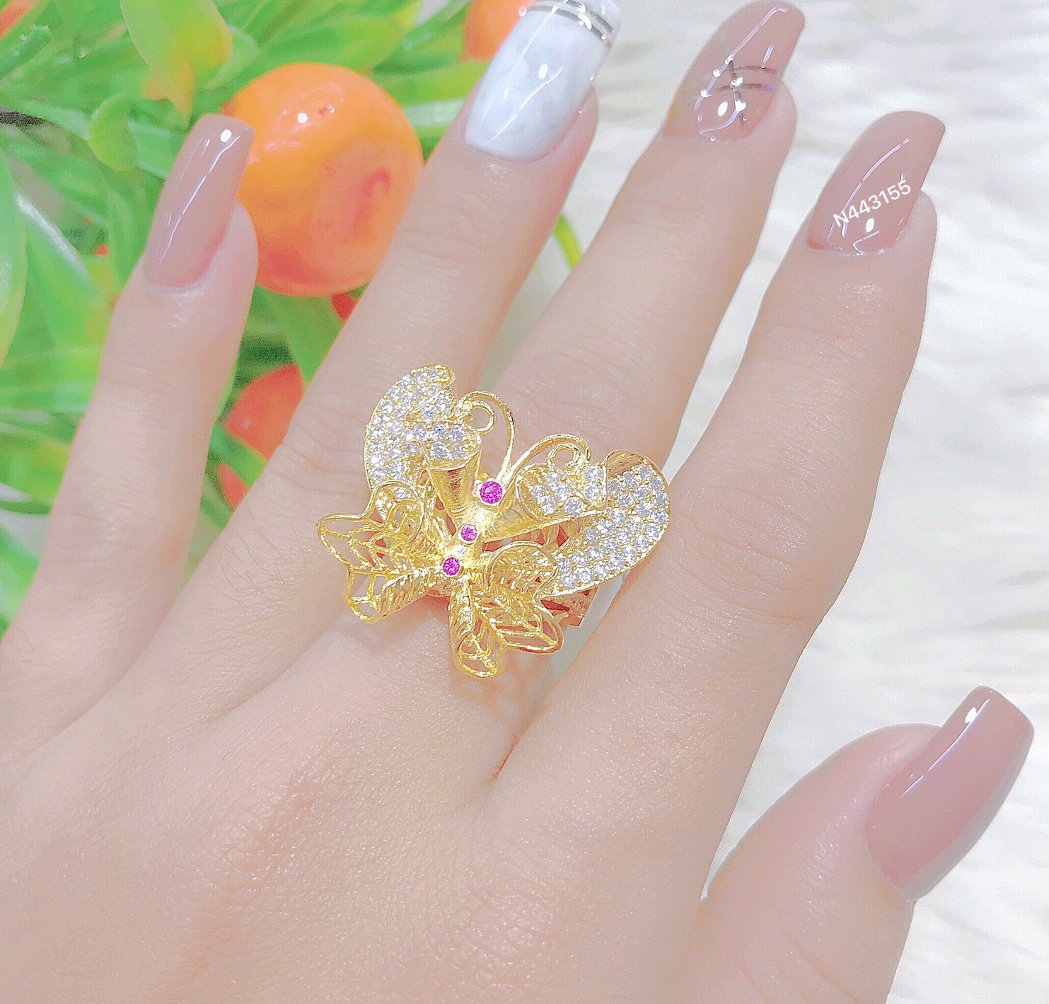 Nhẫn Con Bướm ( MS: # 54-05) - Hình thật 100%