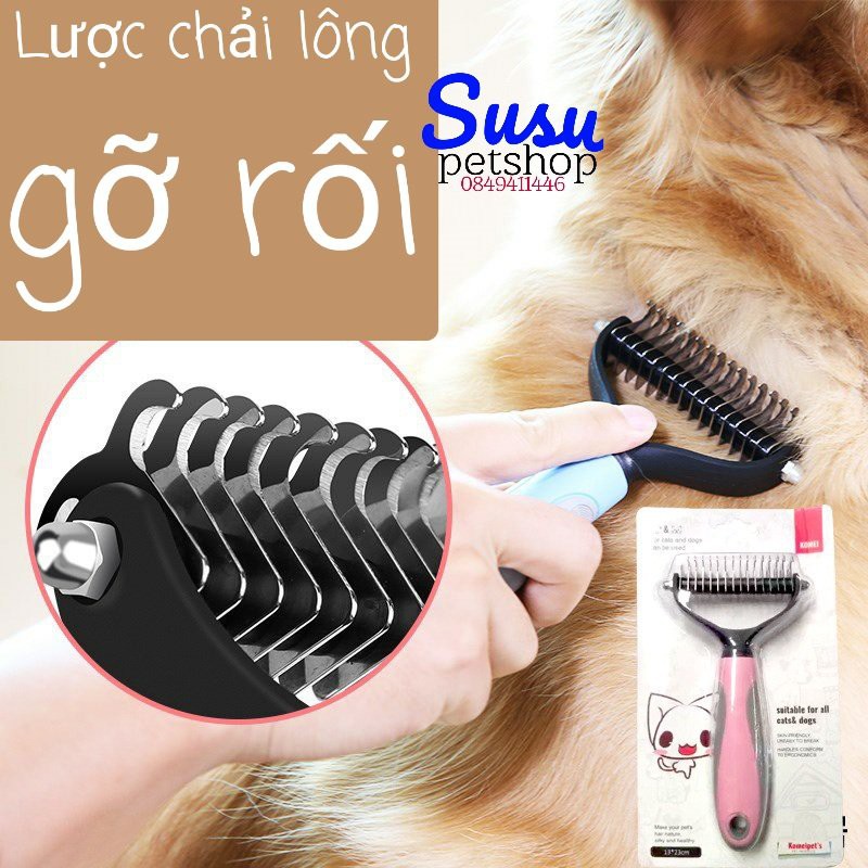 Lược chải lông, gỡ rối cho chó mèo