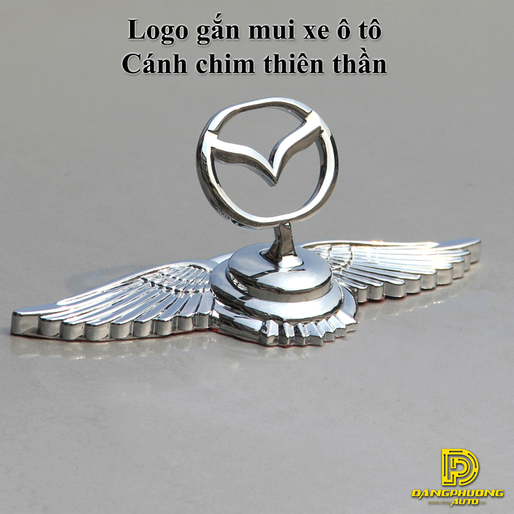 Logo cánh chim thiên thần gắn mui xe Hãng MAZDA