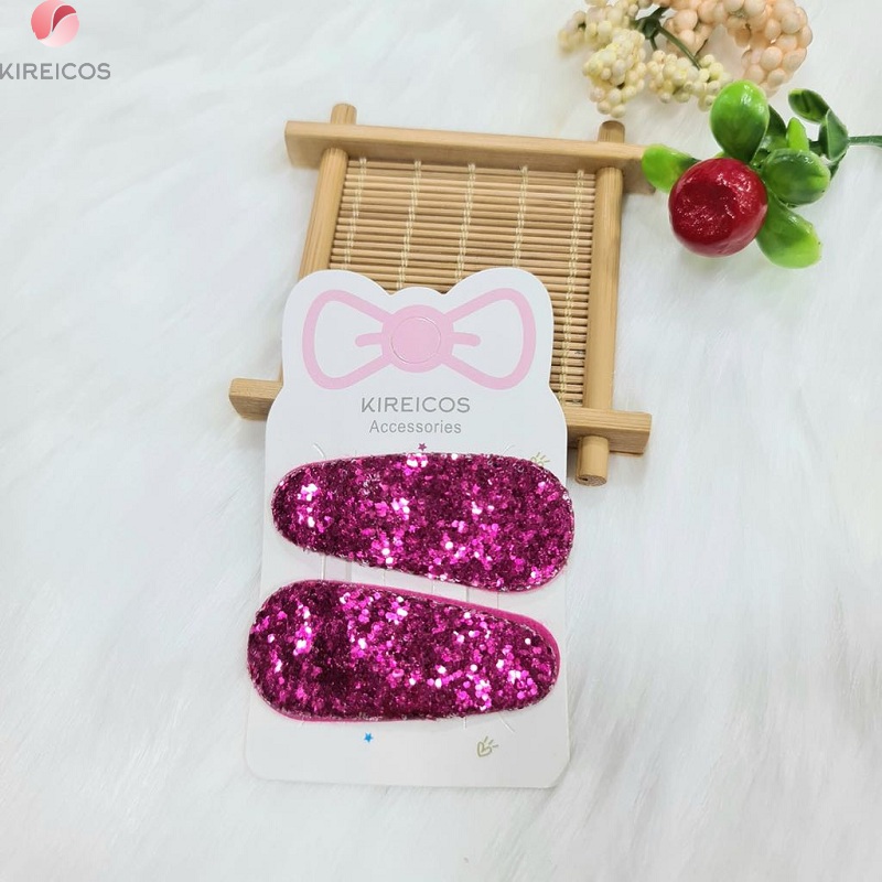 [HCM]Set 2 Kẹp Bấm Mái Lấp Lánh Có nhũ cho bé