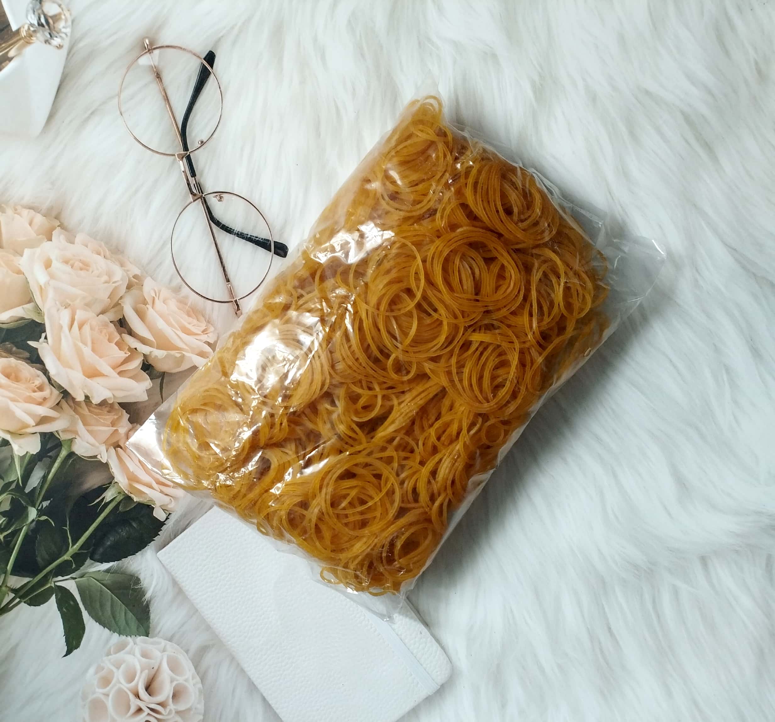 Dây thun vàng, chun vàng cột hàng hóa (Bịch 500GR)