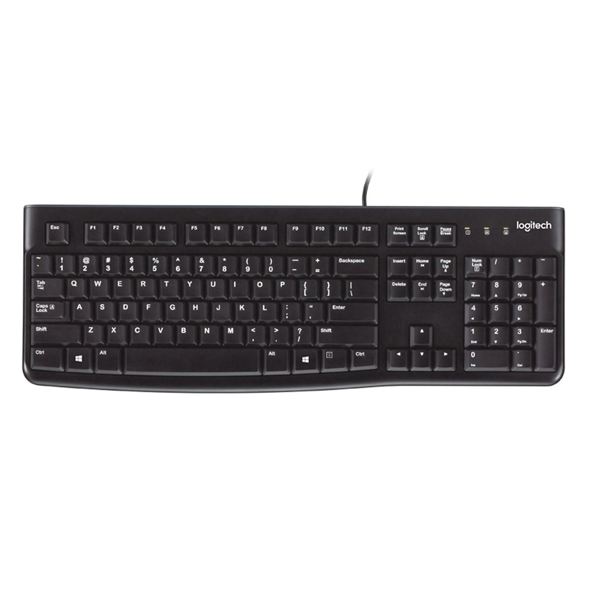 Bàn Phím Có Dây Logitech K120  - Hàng Chính Hãng