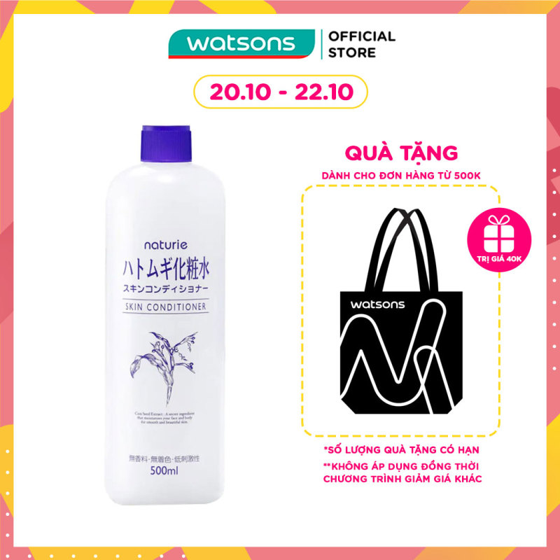 Nước Cân Bằng Naturie Hatomugi Skin Conditioner Chiết Xuất Từ Cây Hạt Ý Dĩ 500ml giá rẻ