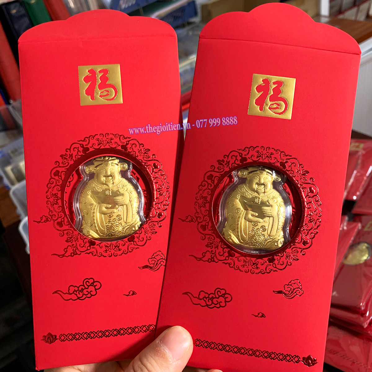 BAO LÌ XÌ MẠ VÀNG ( MÈO MAY MẮN )