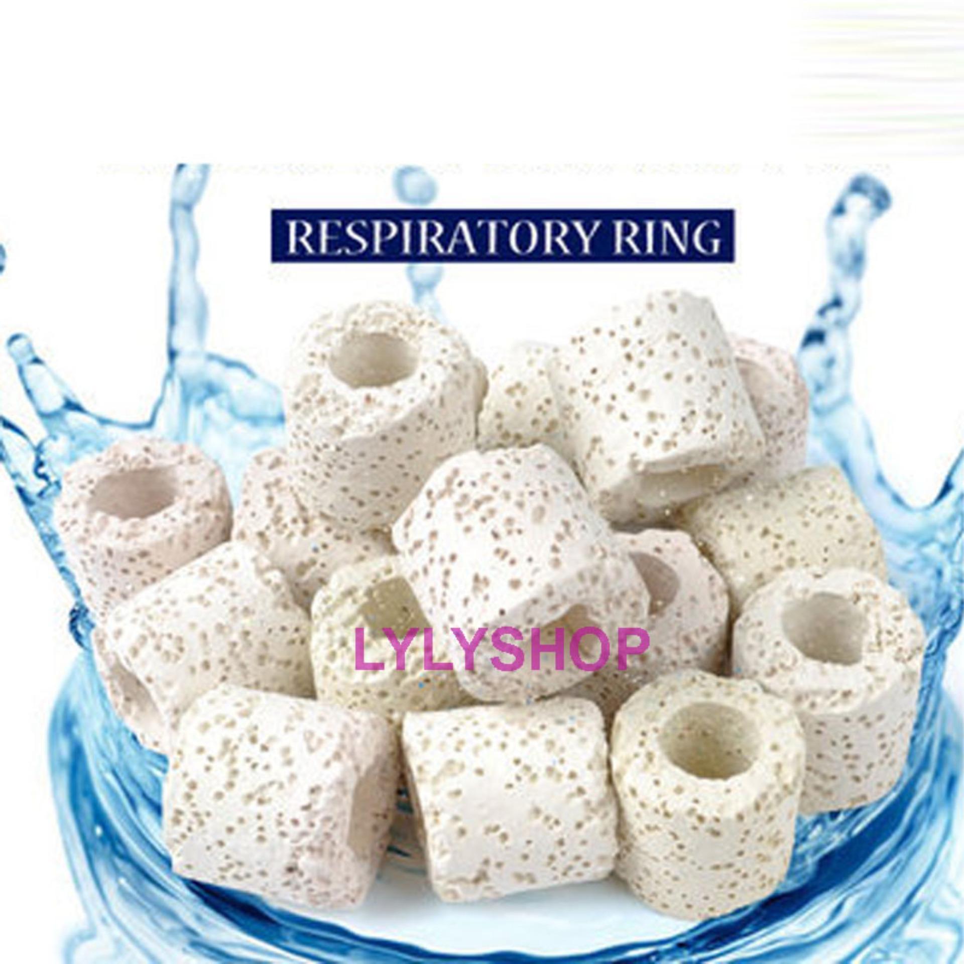Quartz sand 2000g + Bio Ceramic Rings 1000g filter material, aquarium decoration