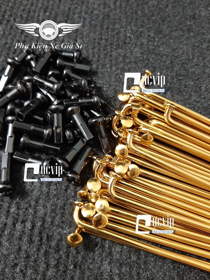 Combo 2 Bộ Căm Vàng 1.57 - 1.49 (2 Bánh Đùm) Xe Sirius MS2993