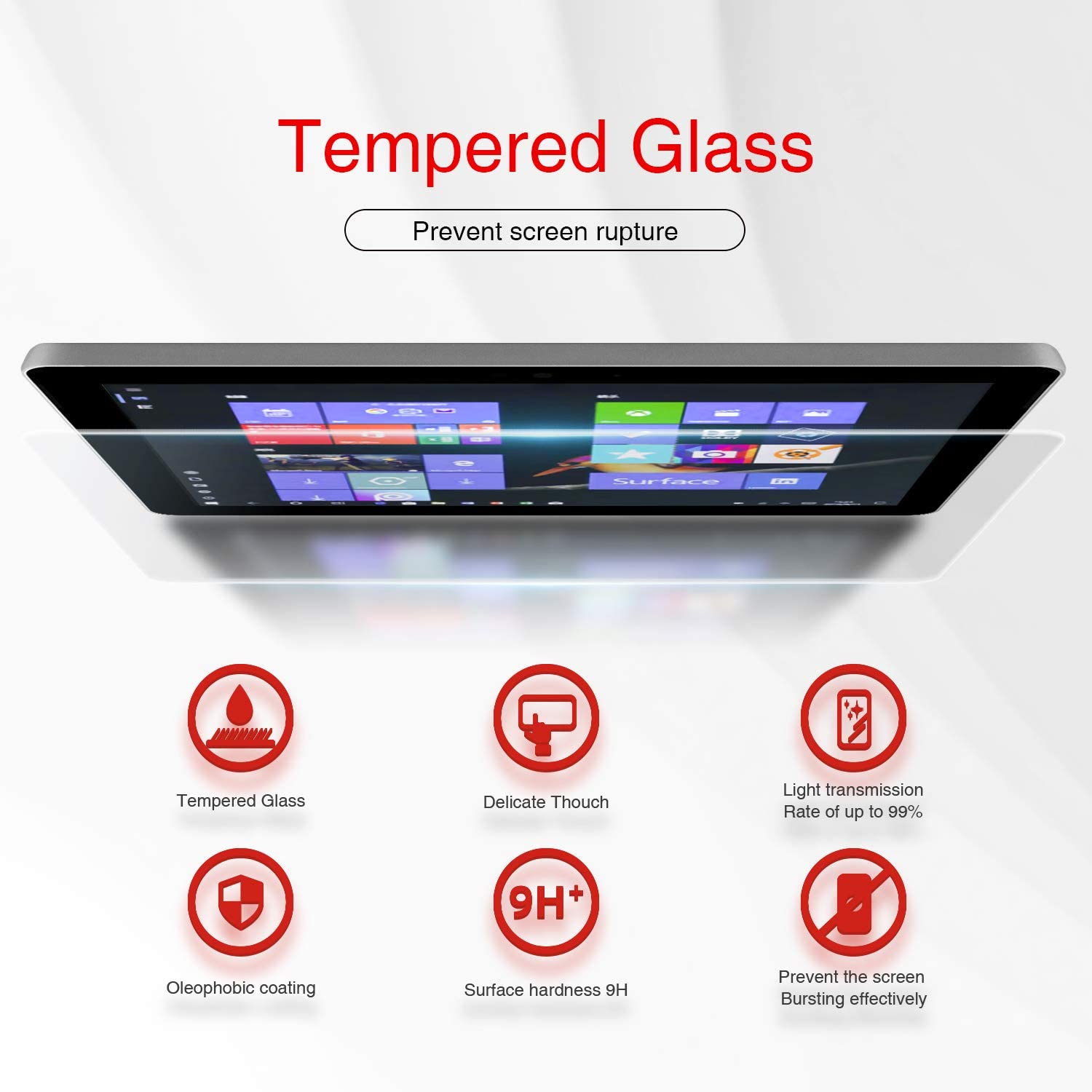 Kính cường lực Glass M cho Surface Pro 4,5,6,7,7plus