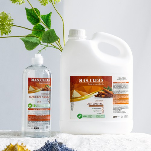 Nước rửa chén hữu cơ Mas Clean - chai 720ml