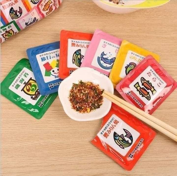 Gia vị rắc cơm Nội Địa Nhật cho bé (set 30 gói - 6 vị)