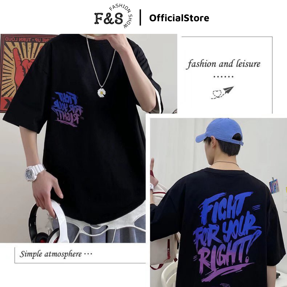 Áo thun tay lỡ unisex SAD BOIZ FIGHT FOR YOUR RIGHT form rộng tay lỡ - Áo phông F&S cho nam nữ, cặp đôi hội nhóm phong cách hàn quốc