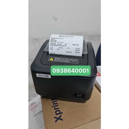 Máy in hóa đơn Sapo Xprinter XP-K200L  2 cổng USB + LAN