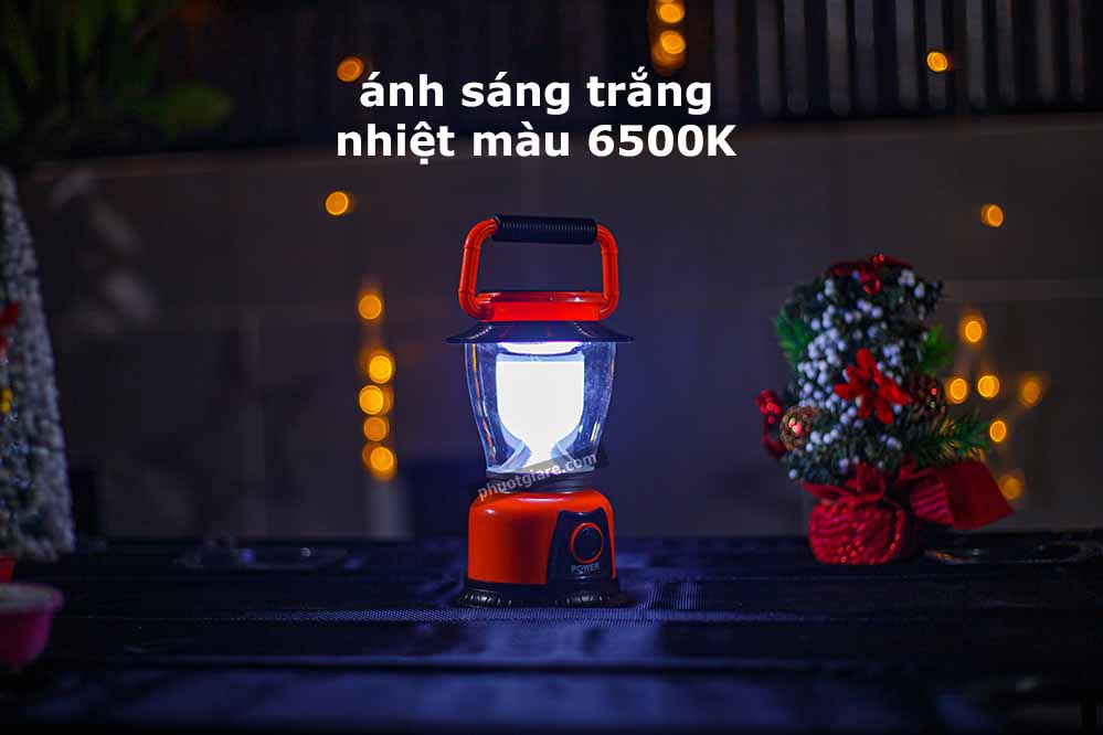 đèn LED kiểu dáng măng xông có pin sạc