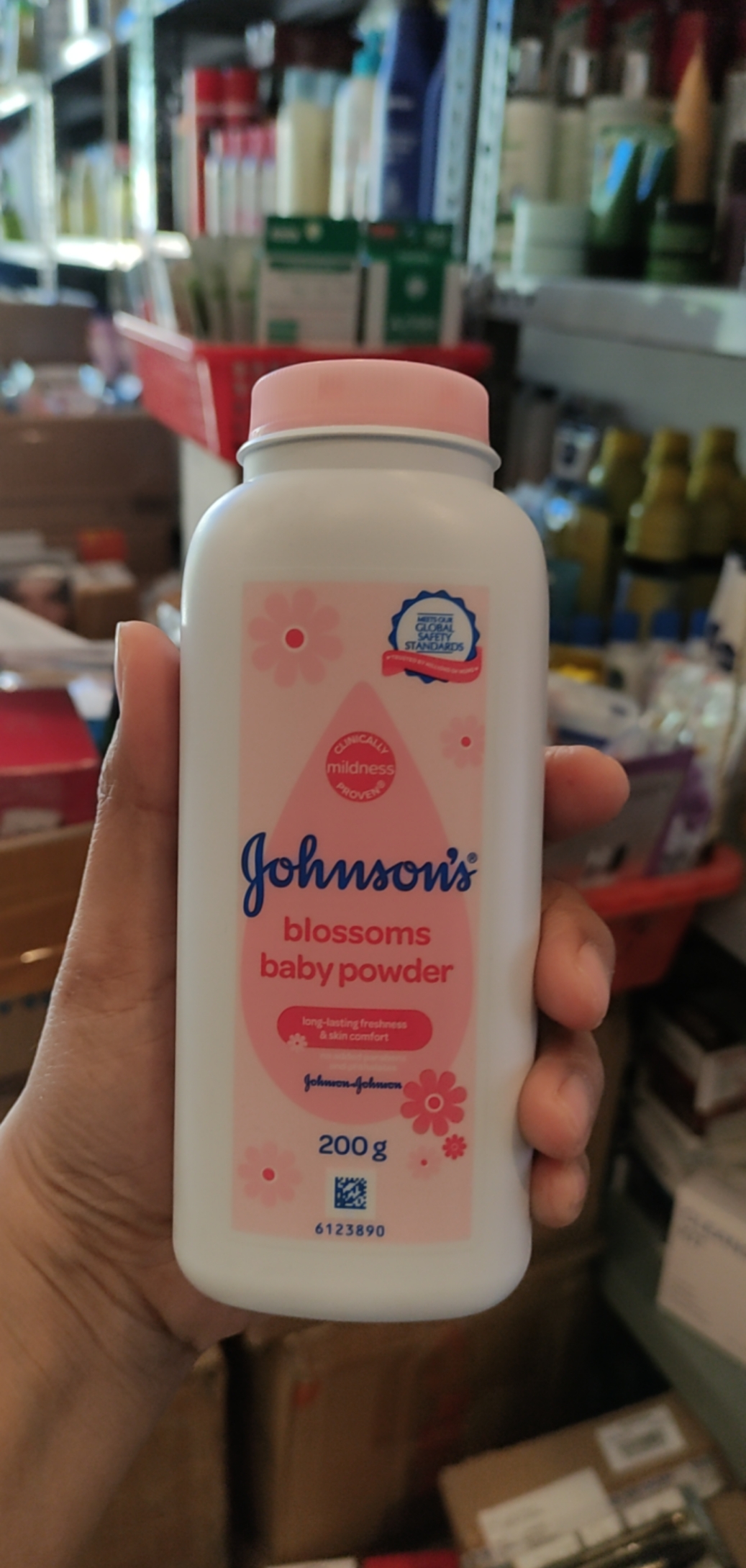 Phấn thơm johnson baby 180g (hồng)