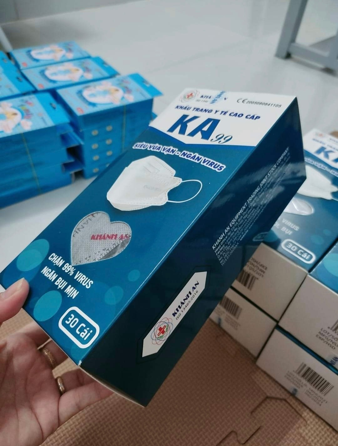 Khẩu trang y tế 4D KA99 KA99+ Khánh An - 30c/hộp