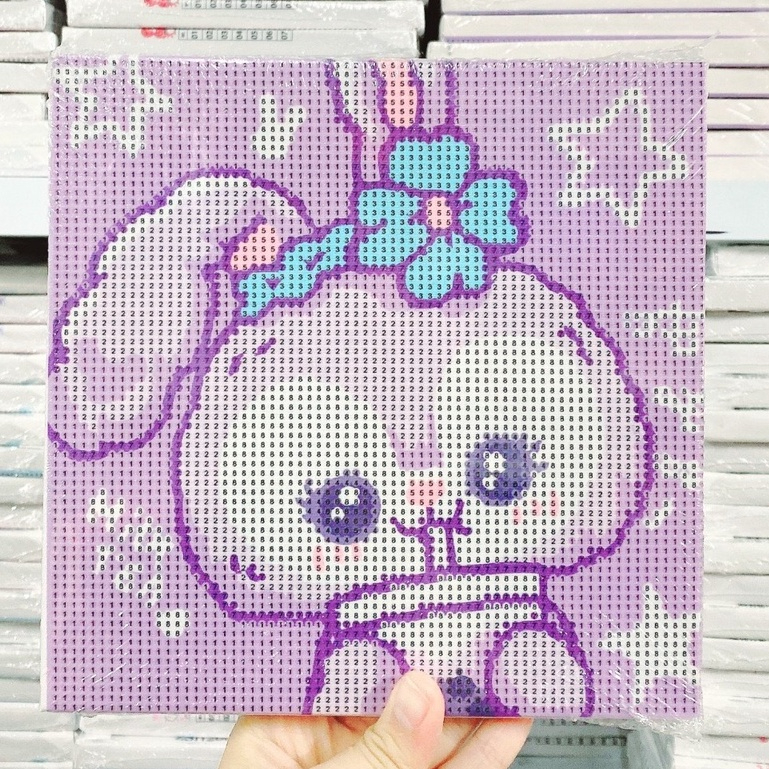 Tranh đính đá khổ 20x20, đính đá kín mặt
