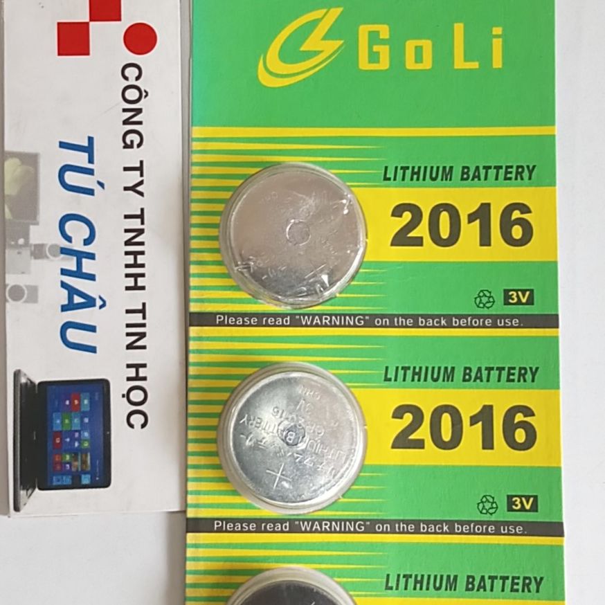 Pin 2016, CR2016 - 3V: GoLi Lithium Battery
