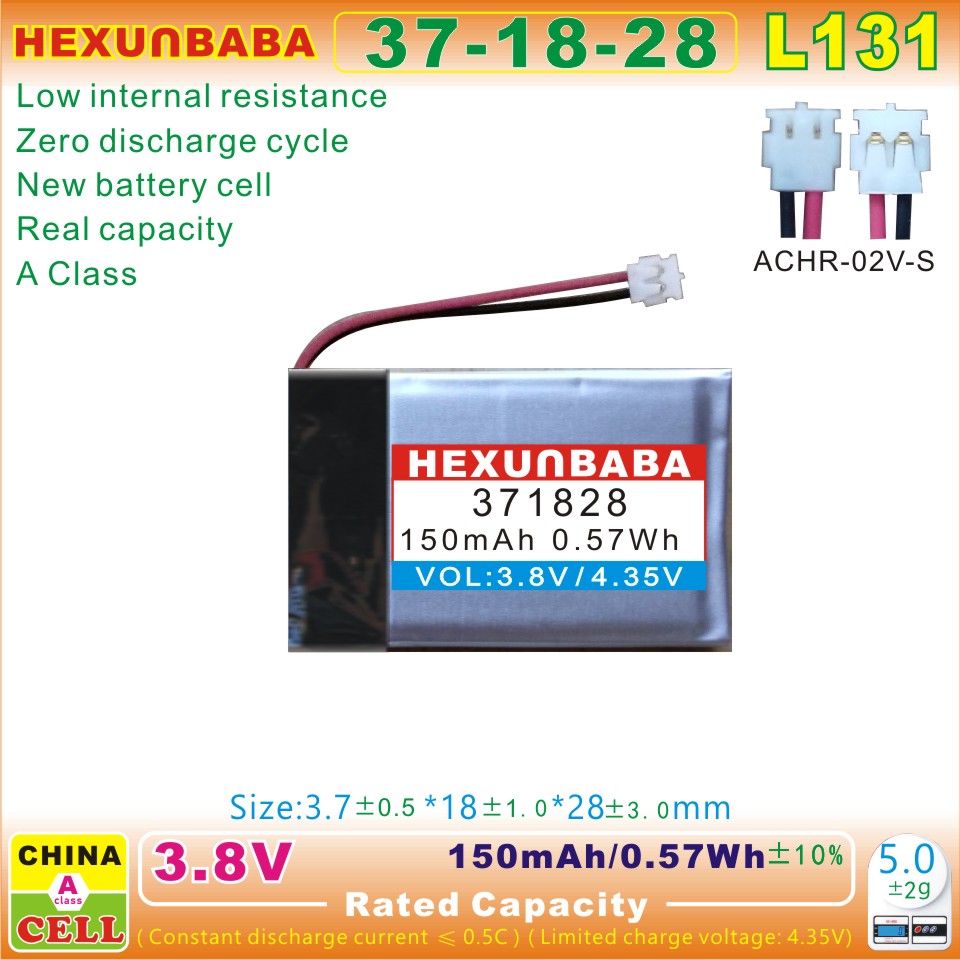 3.8v 150mah 371828 polymer li-ion pin cho garmin thể thao đồng hồ fenix 5s e cộng với 361-00096-00 asdb371828-p1 **