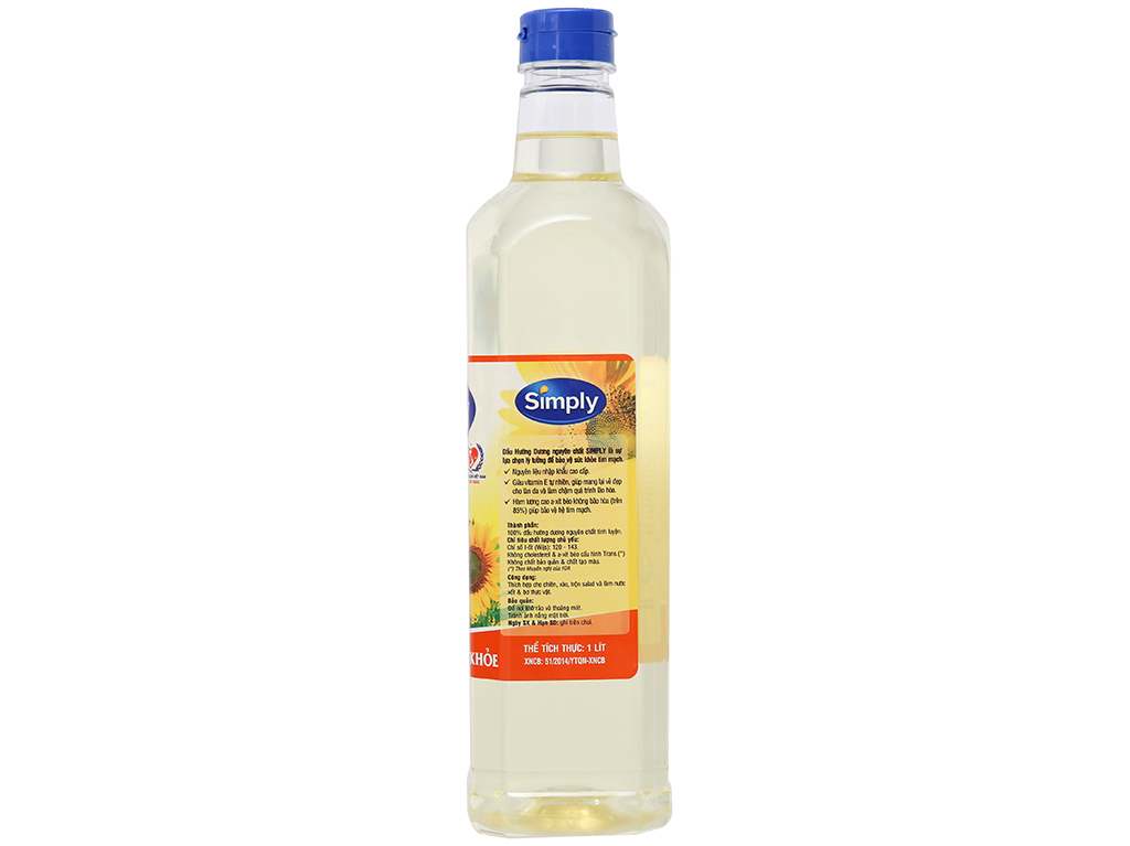 Dầu hướng dương Simply chai 1 lít